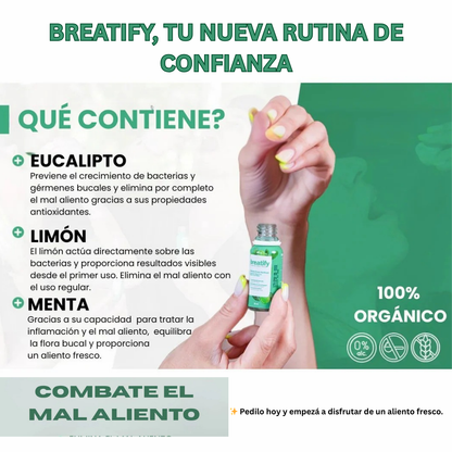 🌿Breatify  Vegano, natural y efectivo: adiós al mal aliento