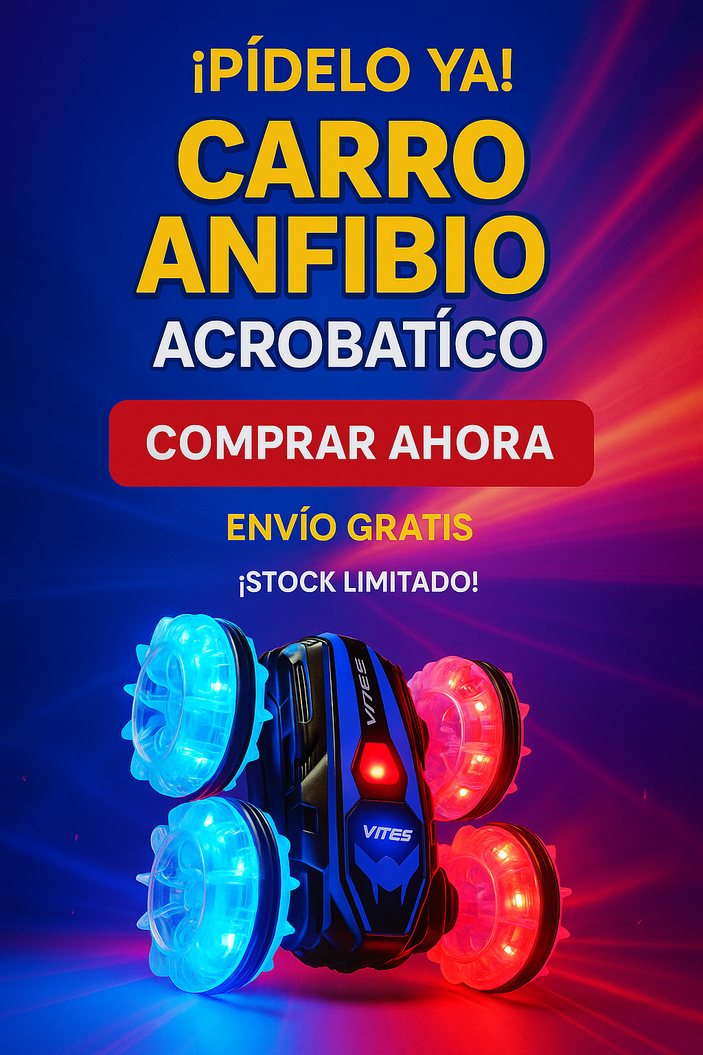 Carro anfibio, tierra, agua, gras, todo terreno.