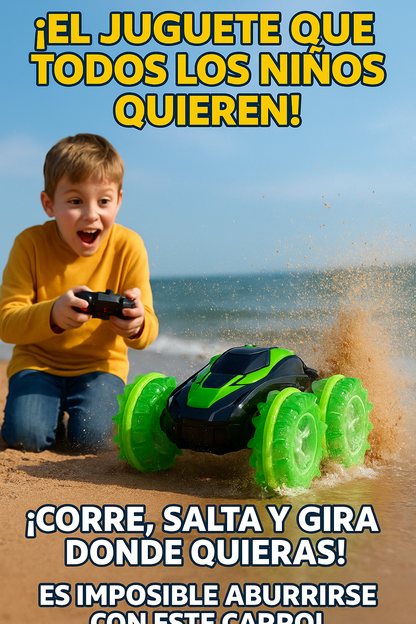 Carro anfibio, tierra, agua, gras, todo terreno.