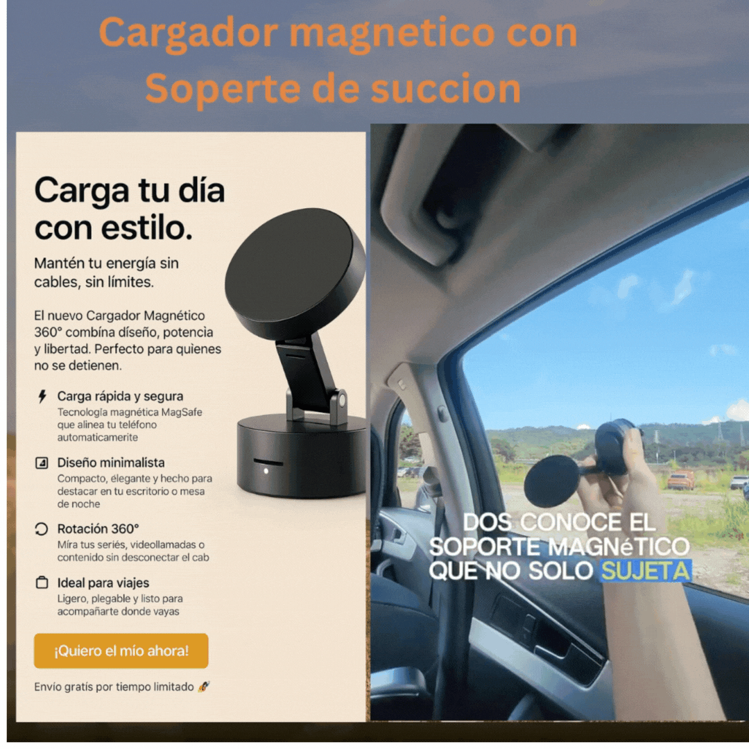 Olvidate de los cargadores con cables molestosos.