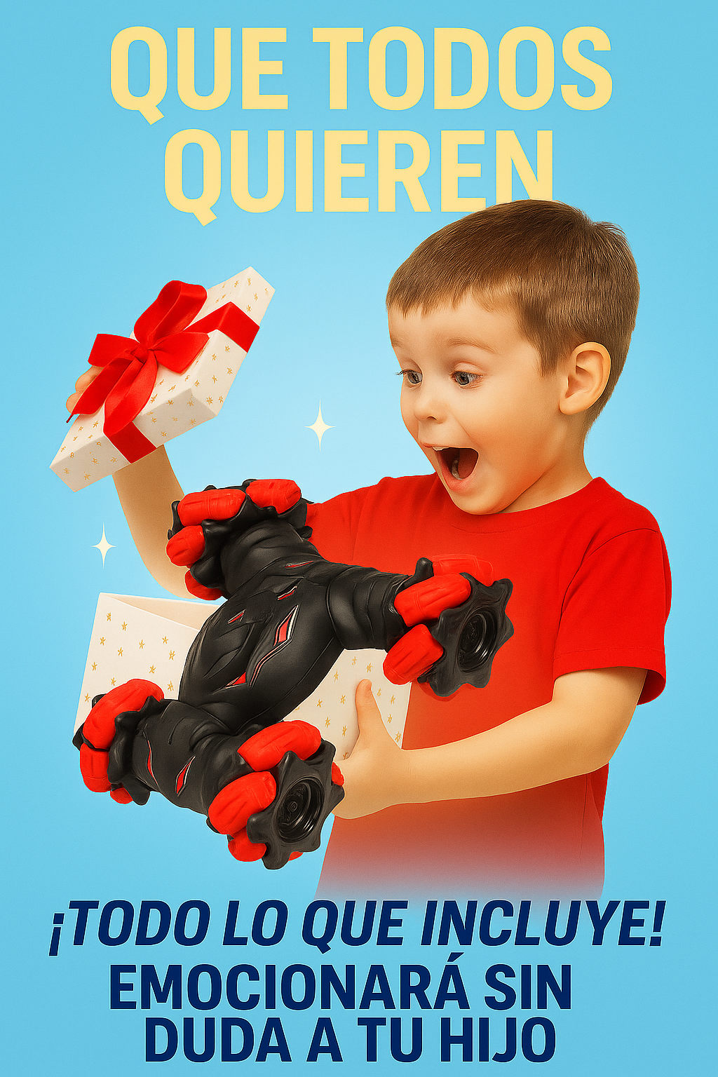 Auto de acrobacias control remoto doble mando🔥✨