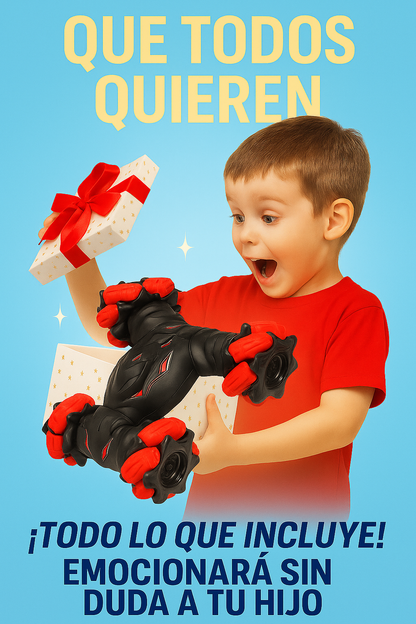 Auto de acrobacias control remoto doble mando🔥✨