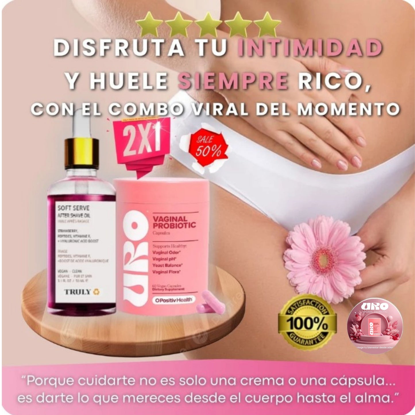 Combo salud intima URO + TRULY, duo que transforma tu zona V