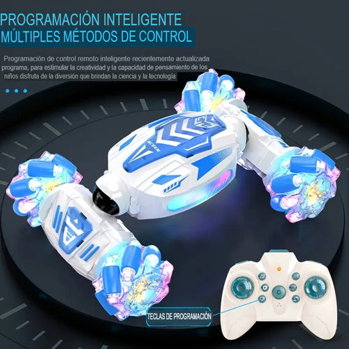 Auto de acrobacias control remoto doble mando🔥✨