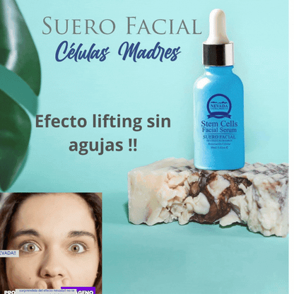 Suero facial Nevada con células madre, efecto lifting sin agujas!!