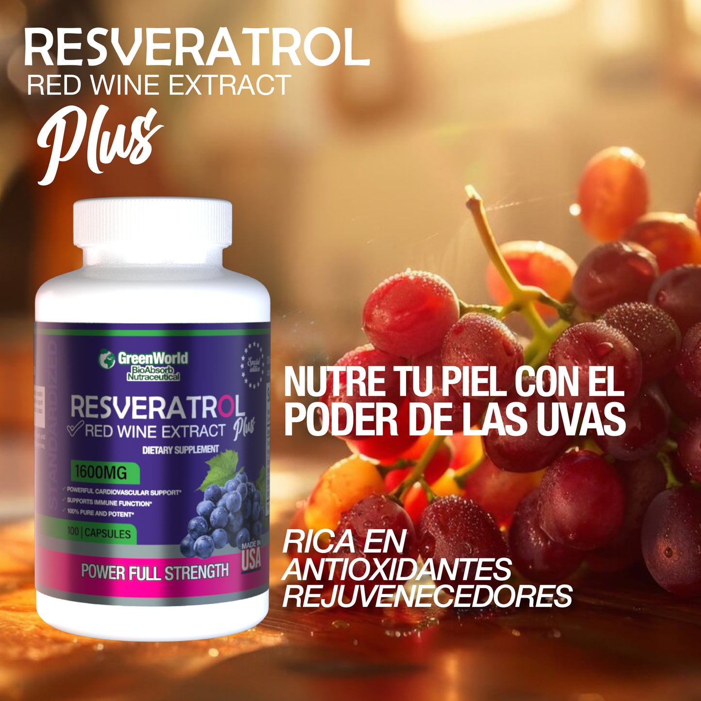 Cansancio !!!Resveratrol Red Bienestar Integral y Defensa del Cuerpo.